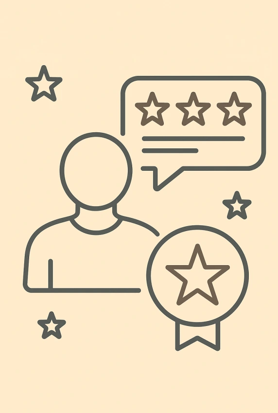 Client testimonial illustration